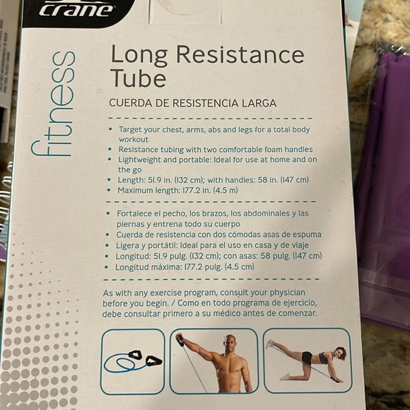 Yoga Set: Yoga Strap, Blocks, Resistance Tube and Band, grip socks, book and dvd - Picture 5 of 6